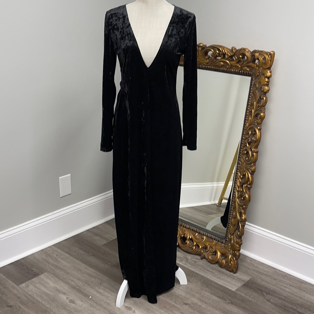 Solution Classy Velvet Dress Women Size M
